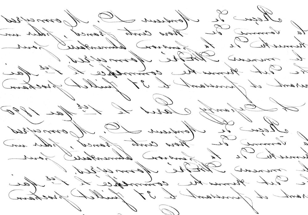 Винтажный почерк