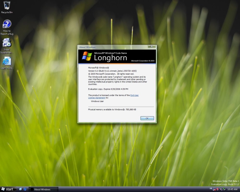 Windows Longhorn 3713