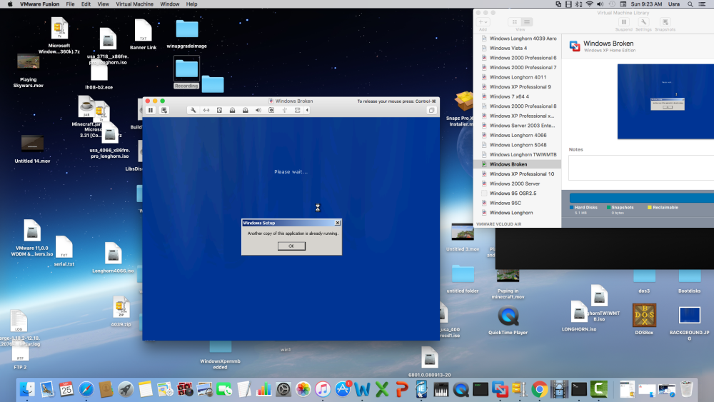 Ошибка Windows Longhorn