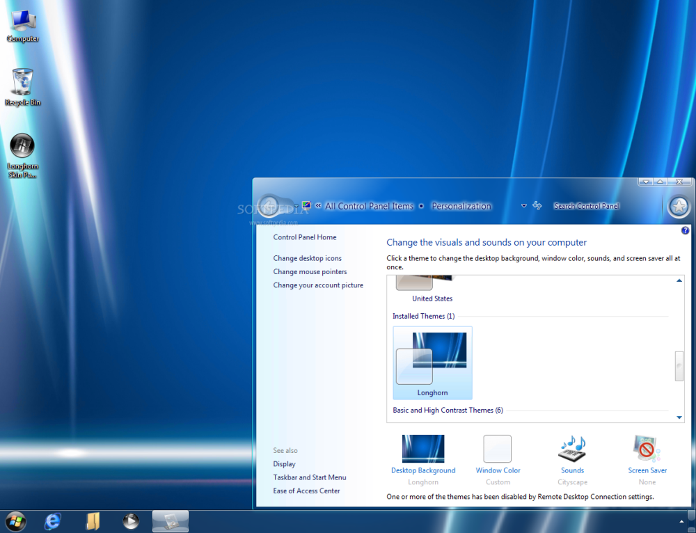 Windows Longhorn Beta Vista
