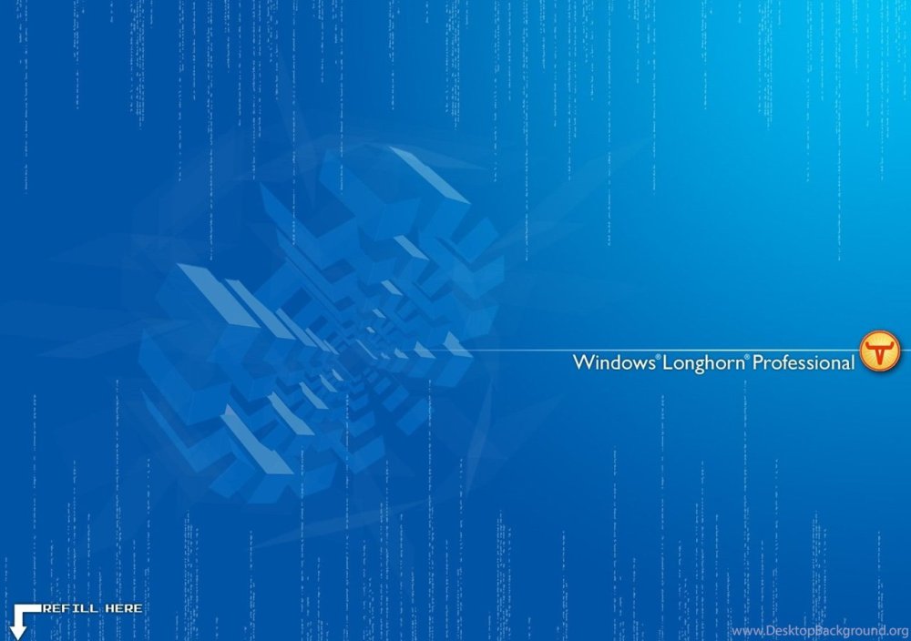 Windows Longhorn рабочий стол