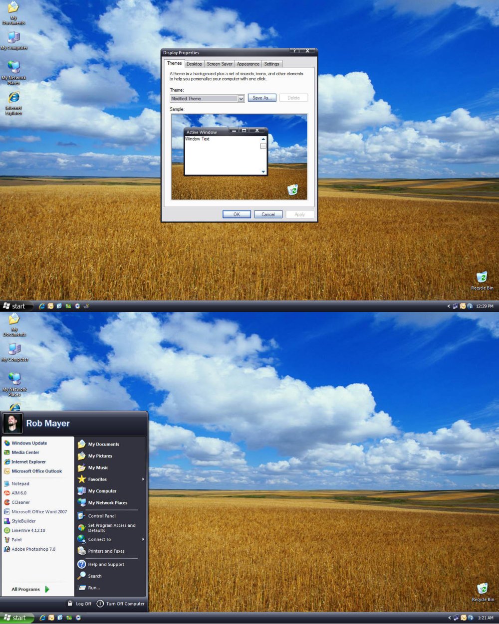 Экран Welcome Windows Longhorn картинки