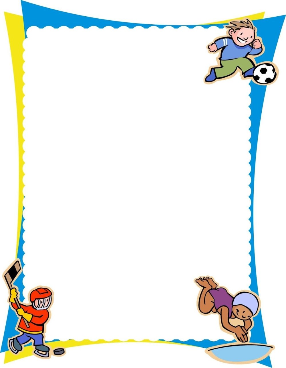 Спортивные фоны для детского сада