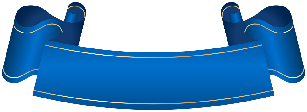 Голубая лента для надписи