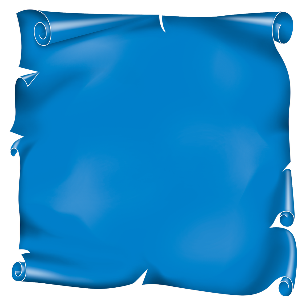 Свиток голубого цвета