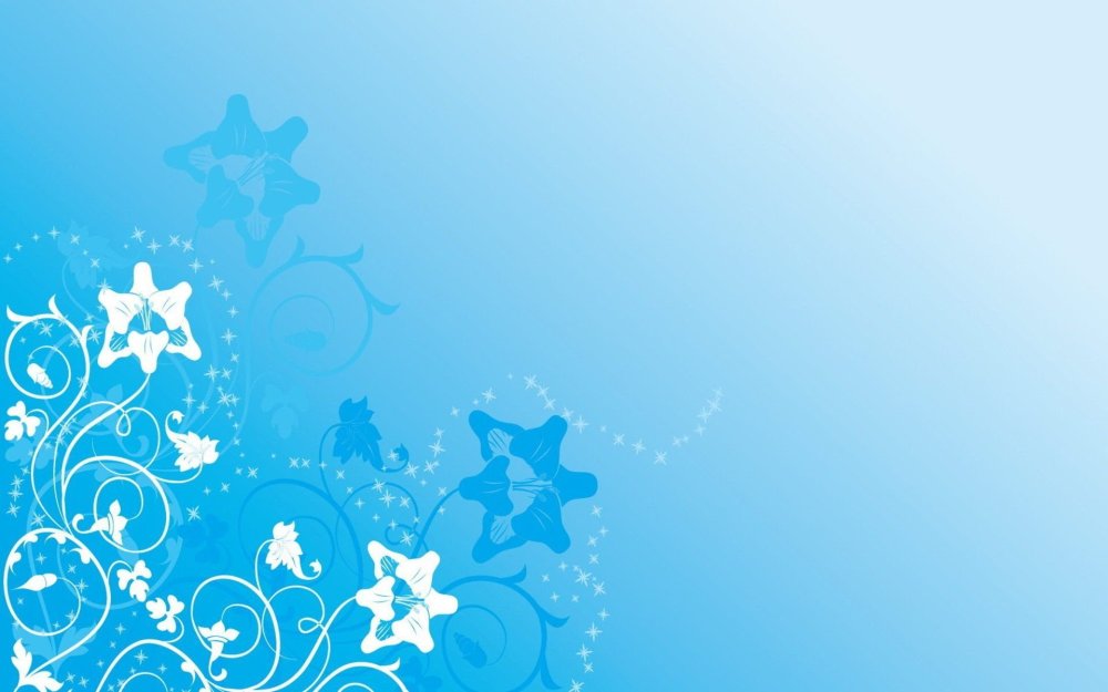 Узоры на голубом фоне