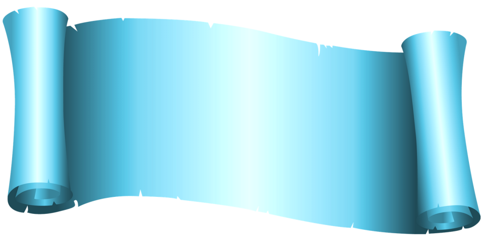 Голубая лента для надписи