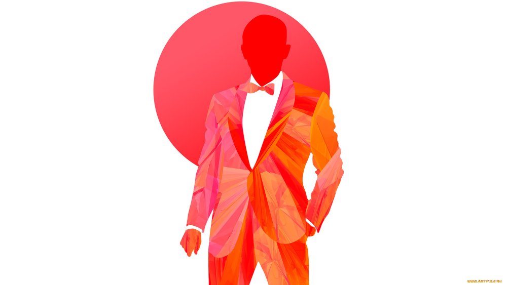 Силуэт мужчины в костюме