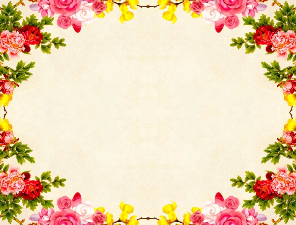 Рамка цветы