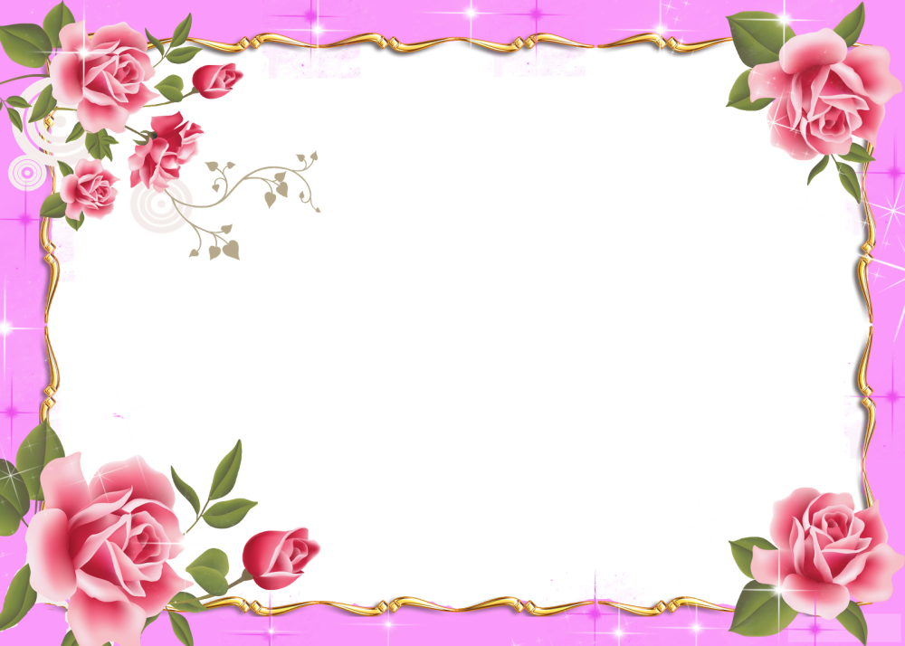 Цветочная рамка для текста