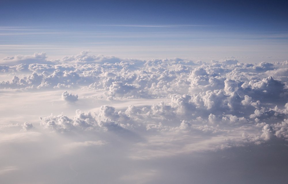 Облака вид сверху