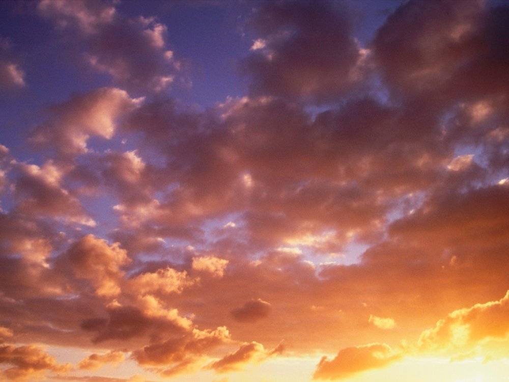 Небо с облаками вид снизу