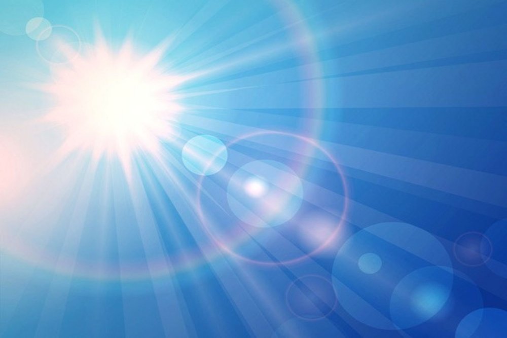 Блик солнца