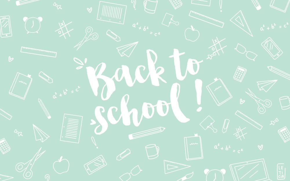 Бесшовный фон школа