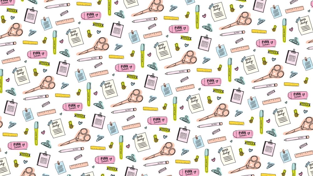 Фон мелкие рисунки школа