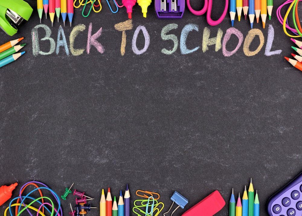 Обратно в школу фон на мел