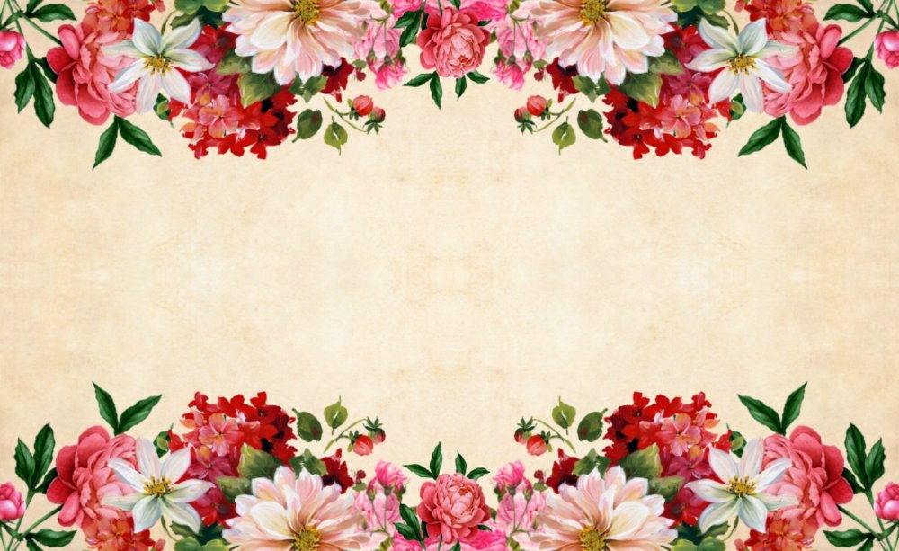 Винтажные цветочные фоны