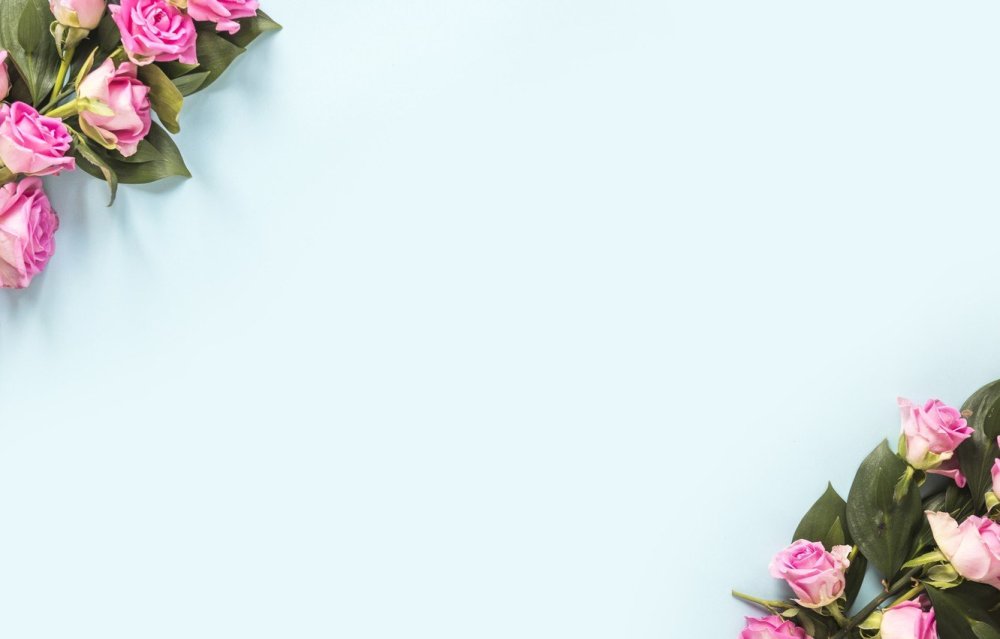 Подложка с цветами