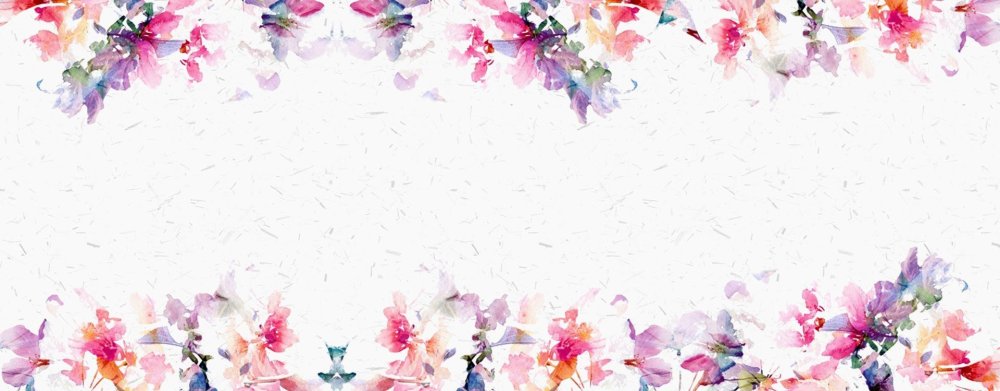 Фон цветы акварель
