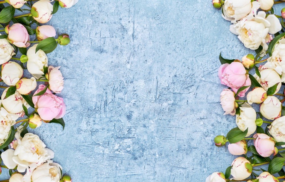 Фотофон с цветами