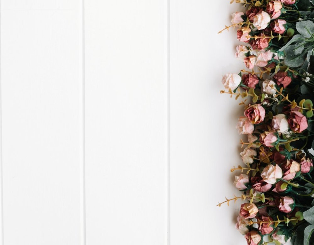 Цветок сверху на Светлом фоне