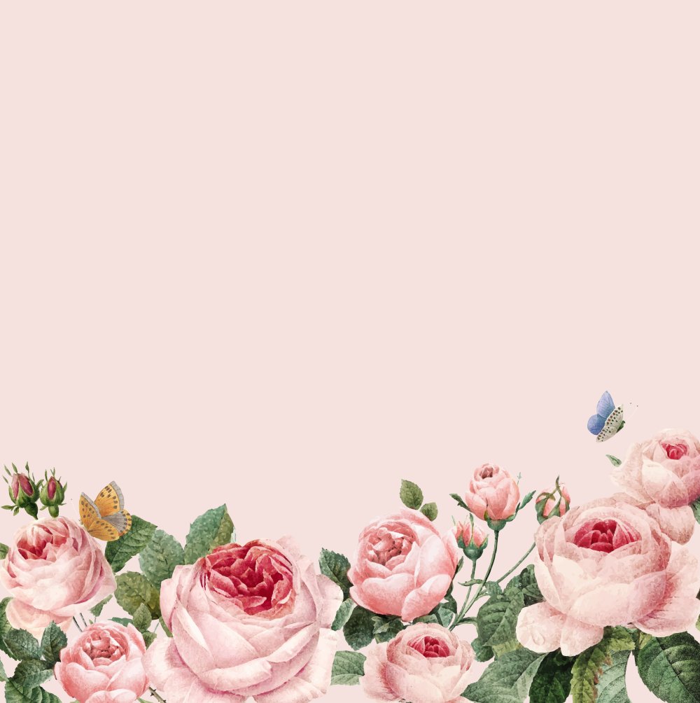 Красивый цветочный фон для пригласительных