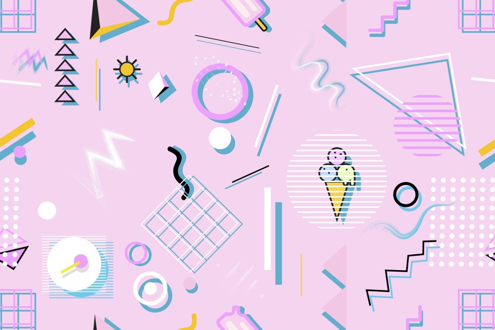 Фон с графическими элементами