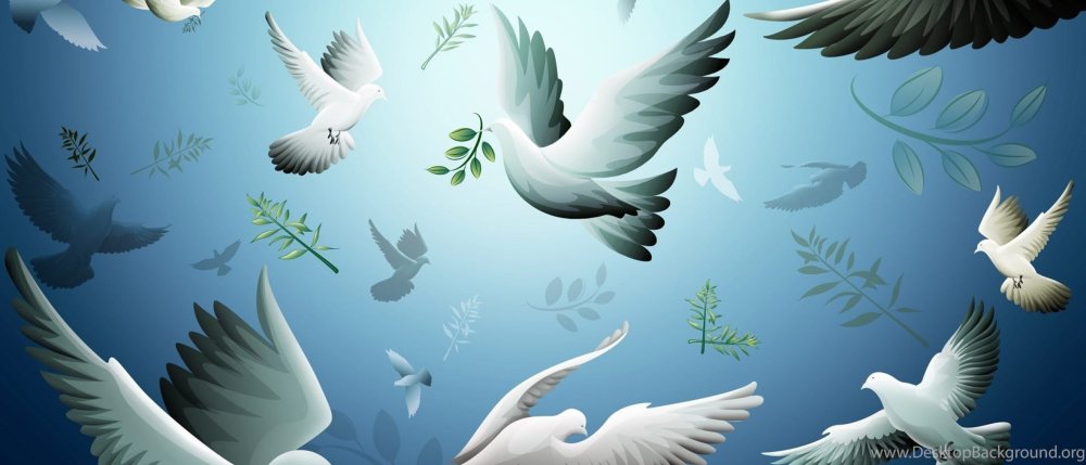 Фон с голубями