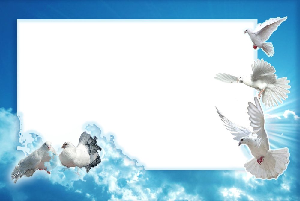 Рамка с голубями