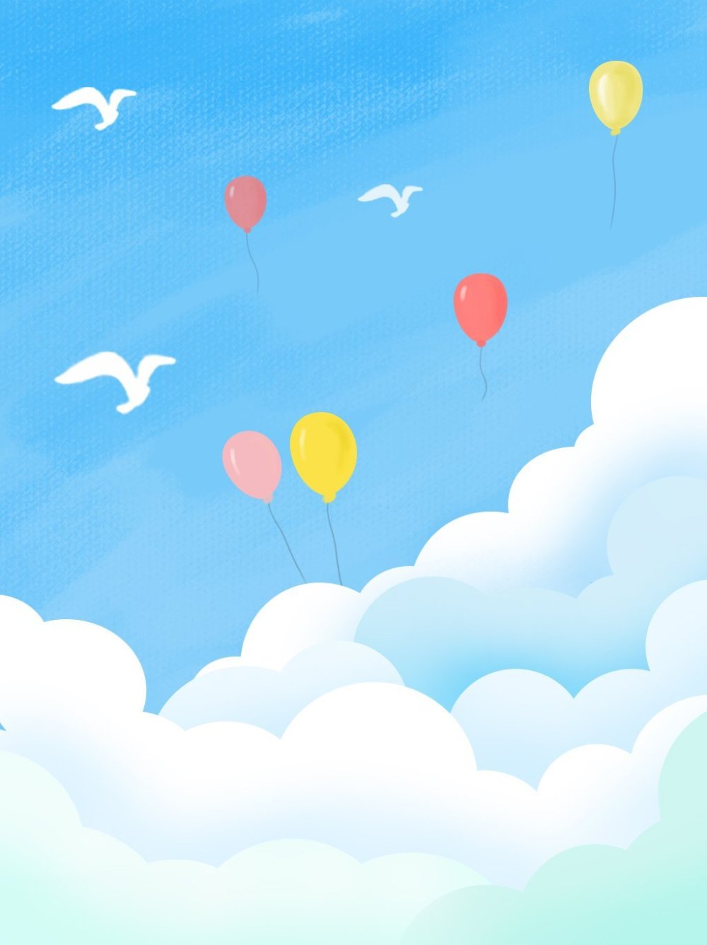 Небо мультяшное