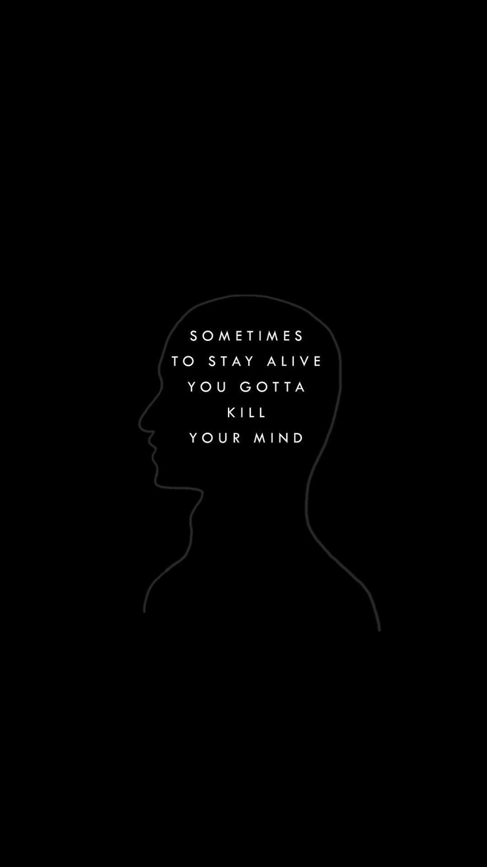 Депрессивные надписи на чёрном фоне