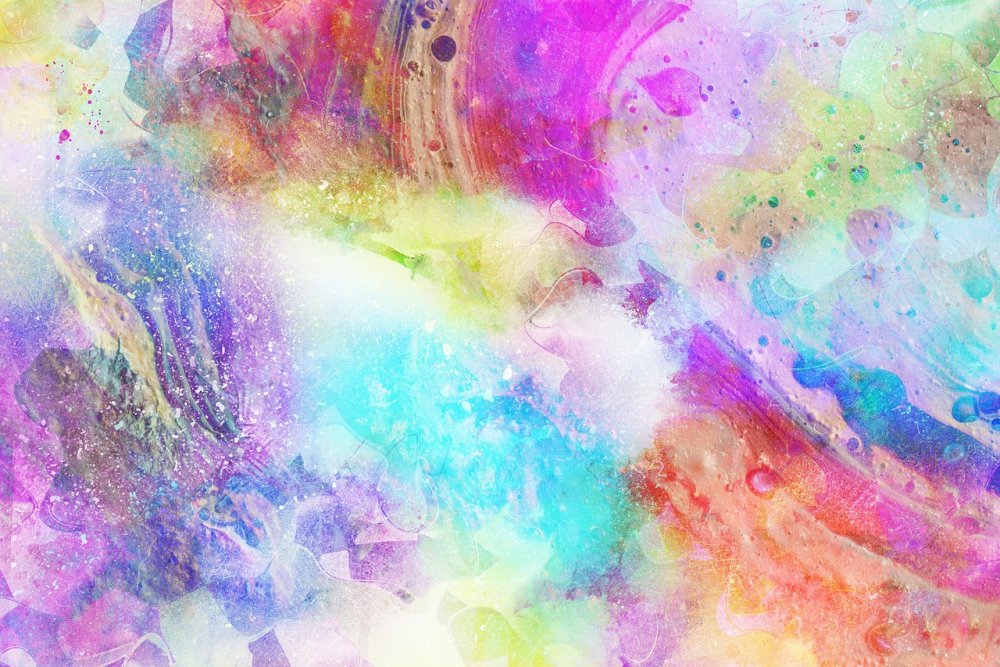 Разноцветный фон красками