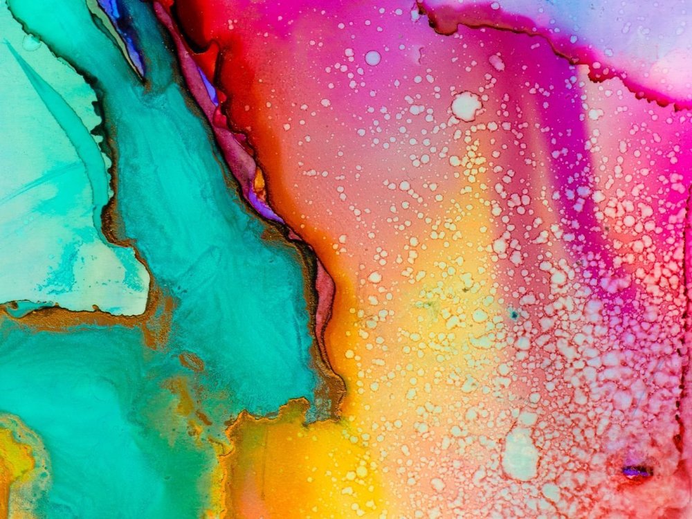 Красивые разводы краской