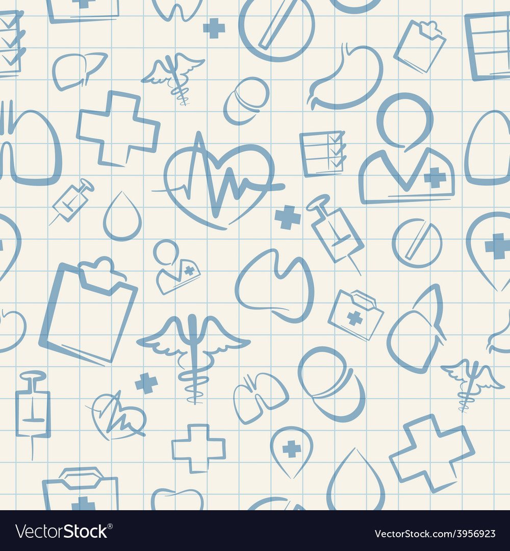 Бесшовный фон медицина