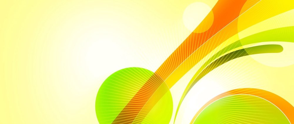 Желто зеленая абстракция