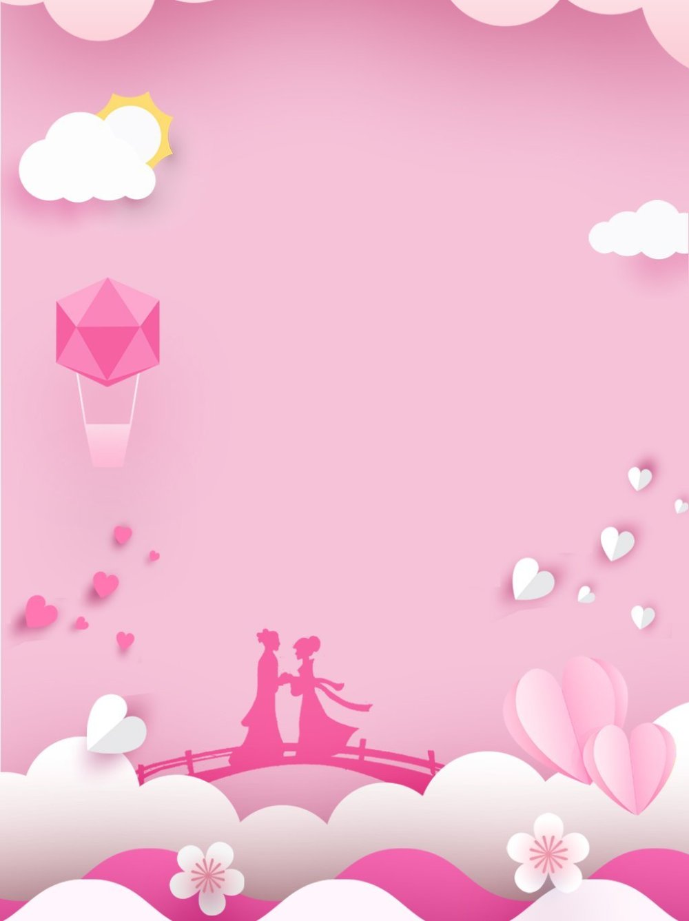 Детские розовые фоны