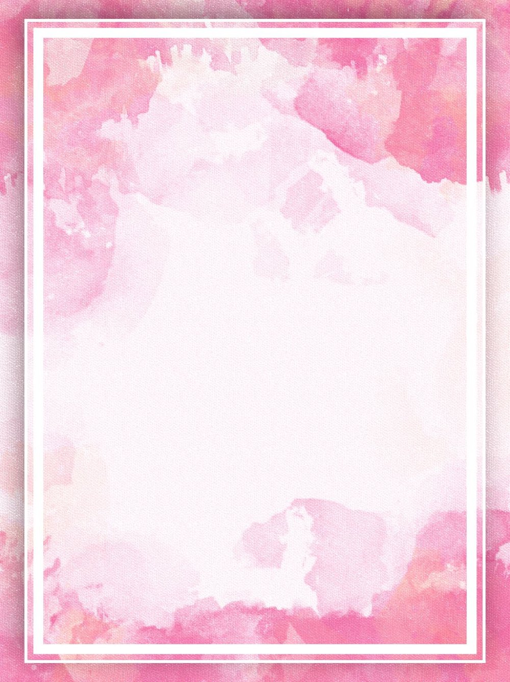 Розовый акварельный фон для девочек