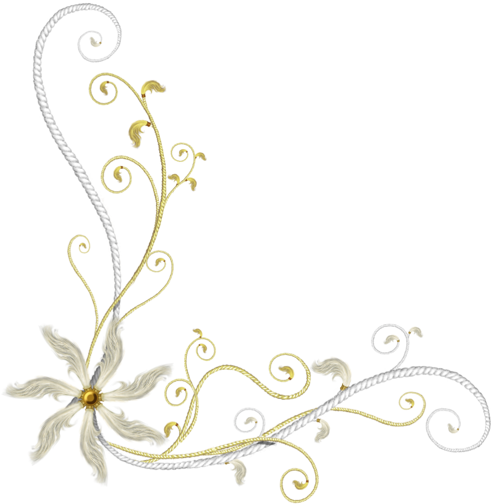 Рамка уголок на прозрачном фоне