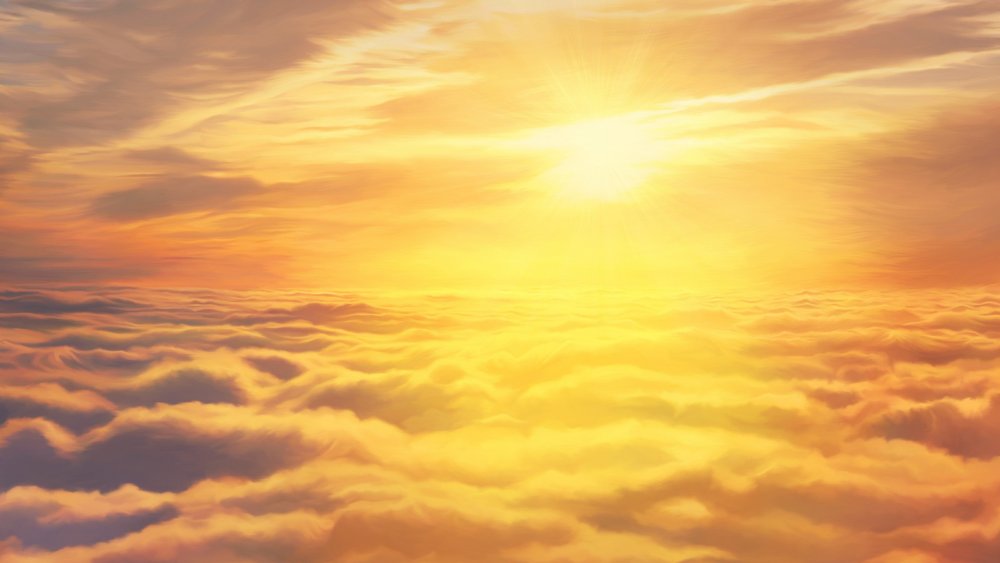 Солнце в облаках