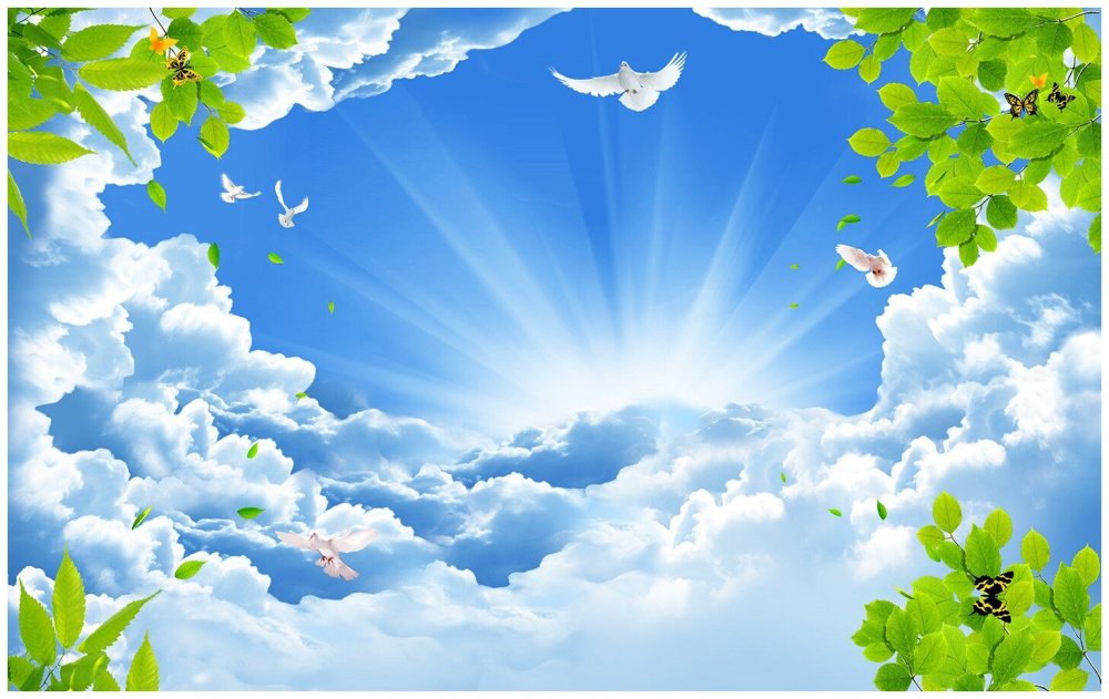 Небо солнце облака