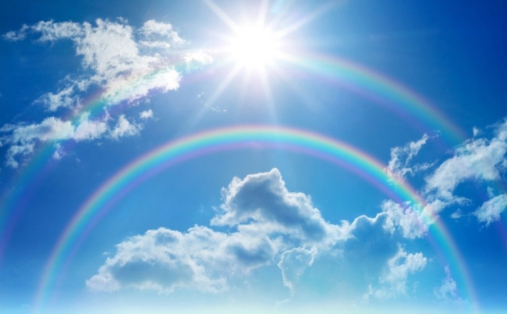 Летнее небо с облаками