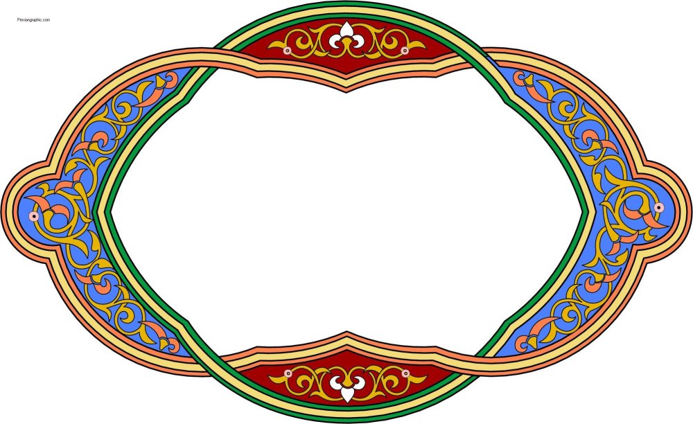 Казахский орнамент рамка