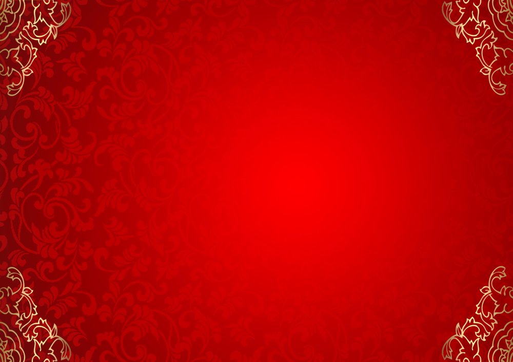 Красный фон с узорами