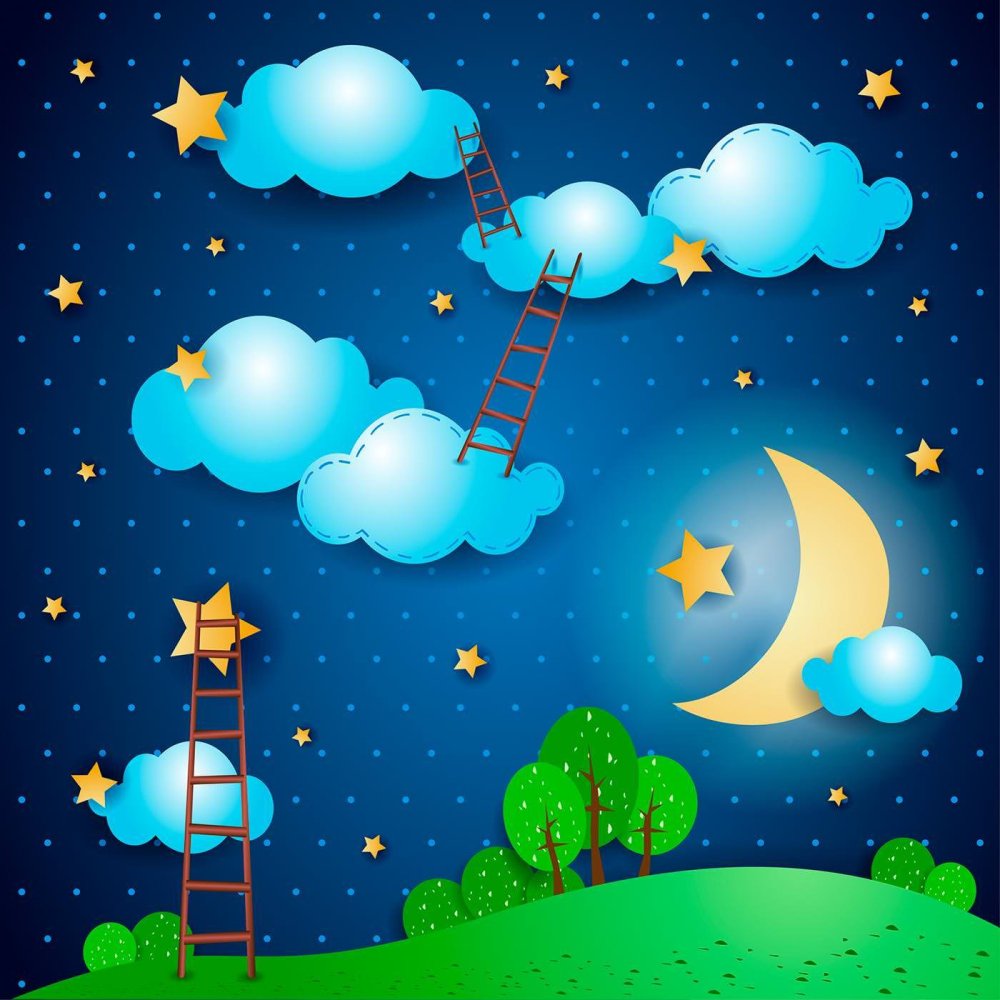 Небо мультяшное