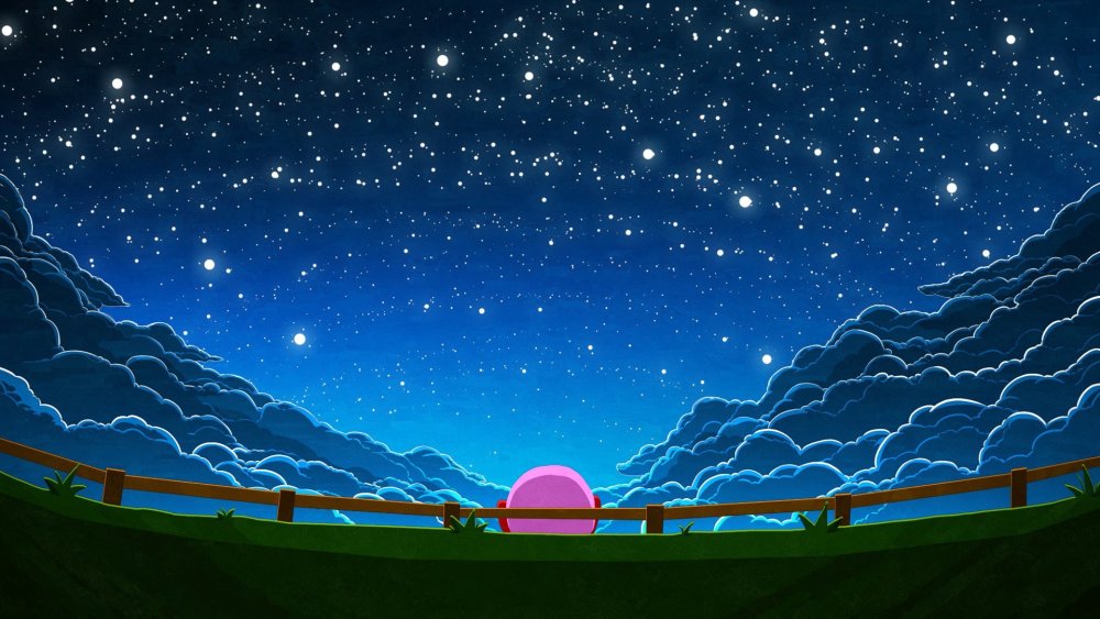 Ночное небо мультяшное