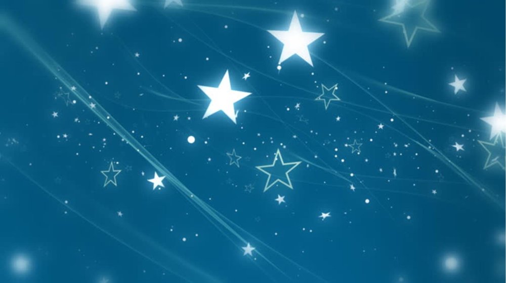 Голубой фон со звездами