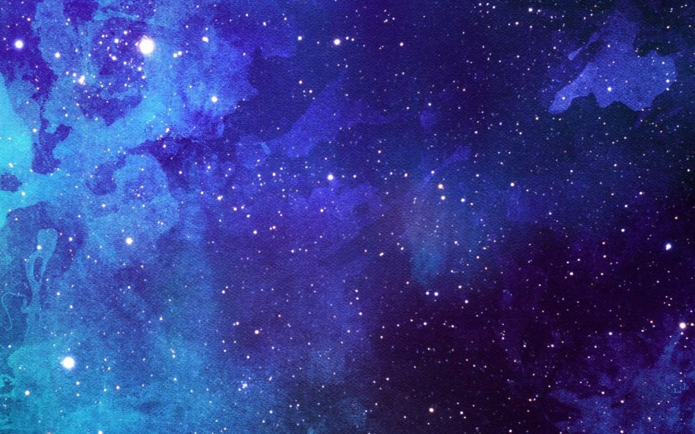 Звездное небо акварель