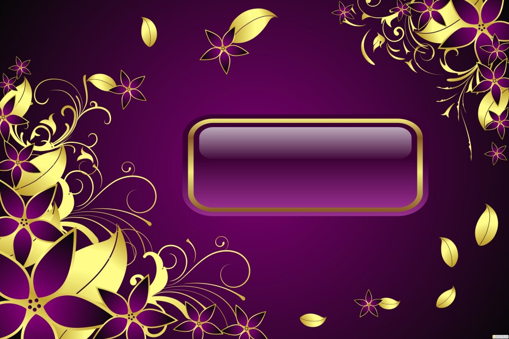 Фон фиолетовый с золотом