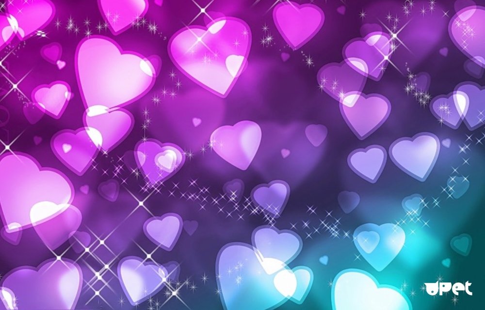Красивый фон с сердечками