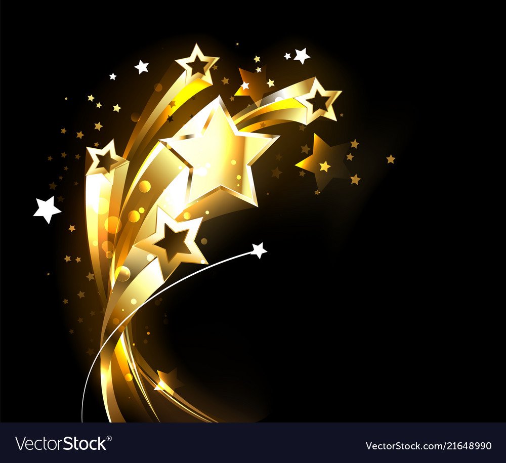 Баннер с золотыми звездами